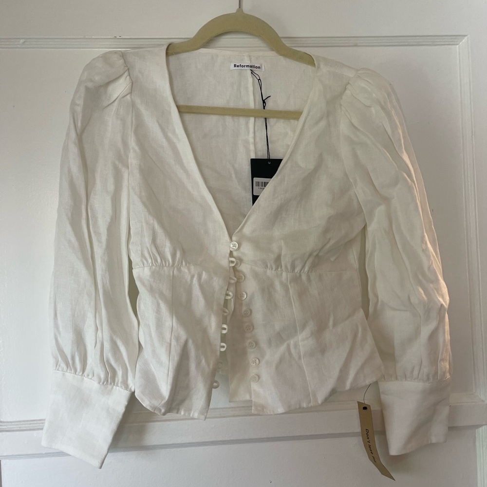 Reformation Finnegan Blouse NEW
